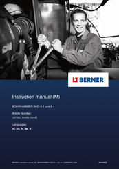 Berner 91951 Bedienungsanleitung
