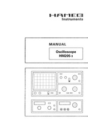 Hameg Instruments HM205-3 Bedienungsanleitung