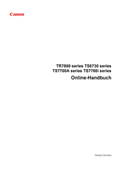 Canon TR7800 Serie Online-Handbuch