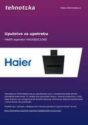 Haier HADG6DCS56B Installations- Und Bedienungsanleitung