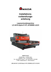 Amada AF2000E-LU2.5 Bedienungsanleitung