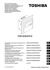 Toshiba TCB-SC642TLE Installationshandbuch