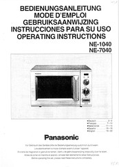 Panasonic NE-1040 Bedienungsanleitung