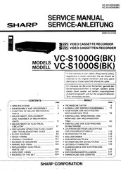 Sharp VC-S1000SBK Serviceanleitung