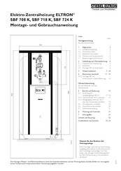 STIEBEL ELTRON SBF 724 K Montage- Und Gebrauchsanweisungen