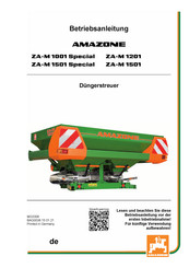 Amazone ZA-M 1501 Betriebsanleitung