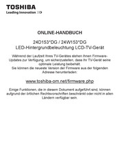 Toshiba 24W153 DG Serie Online-Handbuch