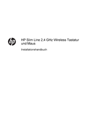 HP Slim Line 2,4 GHz Installationshandbuch