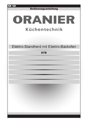 Oranier STE512 Bedienungsanleitung