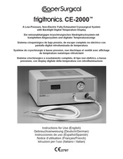 CooperSurgical frigitronics CE-2000 Gebrauchsanweisung