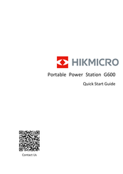 HIKMICRO G600 Bedienungsanleitung