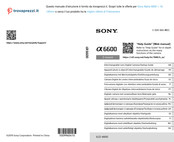 Sony ILCE-6600 Einführungsanleitung