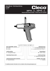 Cleco 30PTH C Serie Betriebsanleitung