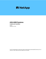 NetApp ASA A800 Installation Und Einrichtung