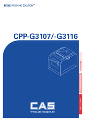 CAS CPP-G3116 Bedienungsanleitung
