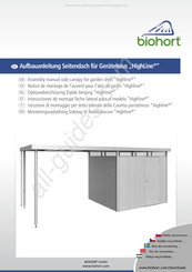 biohort HighLine Aufbauanleitung