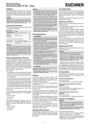 Euchner TP-TW Serie Betriebsanleitung