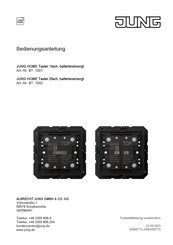 Jung HOME BT 1001-Serie Bedienungsanleitung