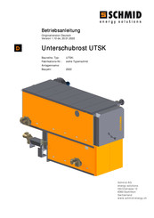 Schmid UTSK-Serie Betriebsanleitung