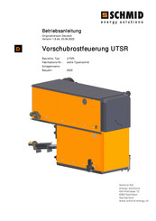 Schmid UTSR-Serie Betriebsanleitung