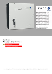 Kaco blueplanet 137 TL3 Handbuch