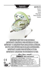 Kids II Ingenuity SmartBounce Automatic Bouncer 60398 ES Bedienungsanleitung