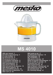 Mesko MS 4010 Bedienungsanweisung