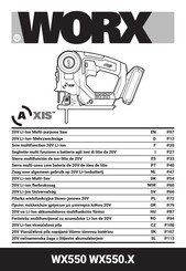 Worx WX550 Originalbetriebsanleitung