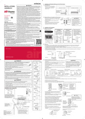 Hitachi airHome Floor RAF-XJ35QHAE Installationshandbuch