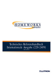 Lutron Homeworks interactive Bedienungsanleitung