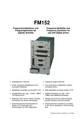 Motrona FM152 Bedienungsanleitung