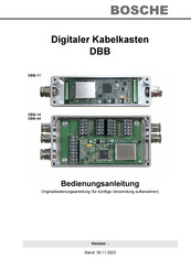 Bosche DBB-14 Bedienungsanleitung