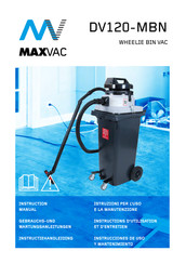 Maxvac DV120-MBN Gebrauchs- Und Wartungsanleitungen