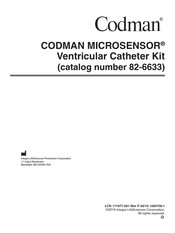 Codman MICROSENSOR Bedienungsanleitung