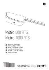 SOMFY Metro 800 RTS Installationsanleitung