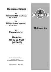 HERKULES 1107 Montageanleitung