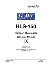 Cuda Fiberoptics HLS-150 Bedienungshandbuch