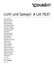 Duravit Licht und Spiegel LM 7837 Montageanleitung