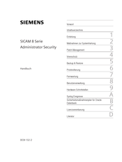 Siemens SICAM 8 Serie Bedienungsanleitung