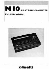 Olivetti PL 10 Bedienungsanleitung