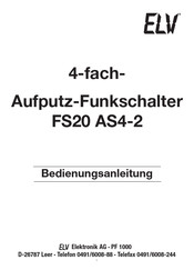 elv FS20 AS4-2 Bedienungsanleitung