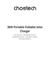 Choetech 36W Portable Foldable Solar Charger Benutzerhandbuch