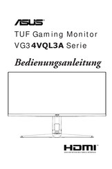 Asus VG34VQL3A Serie Bedienungsanleitung