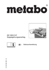 Metabo 091 006 0147 Gebrauchsanleitung