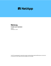 NetApp AFF C400 Wartung