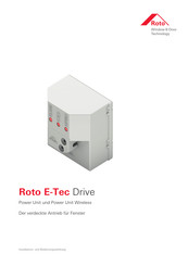 Roto E-Tec Drive Installations- Und Bedienungsanleitung