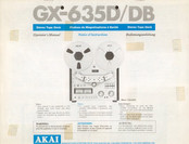 Akai GX-635D Bedienungsanleitung