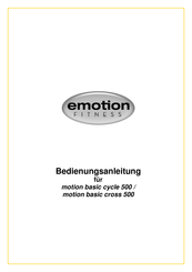 emotion fitness motion basic cross 500 Bedienungsanleitung