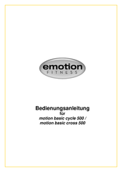 emotion fitness motion basic cycle 500 Bedienungsanleitung