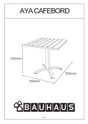 Bauhaus AYA Bedienungsanleitung